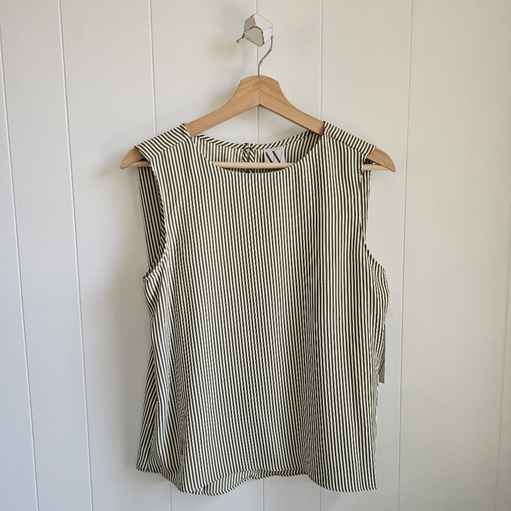☆ WORTHINGTON Green Striped Tank